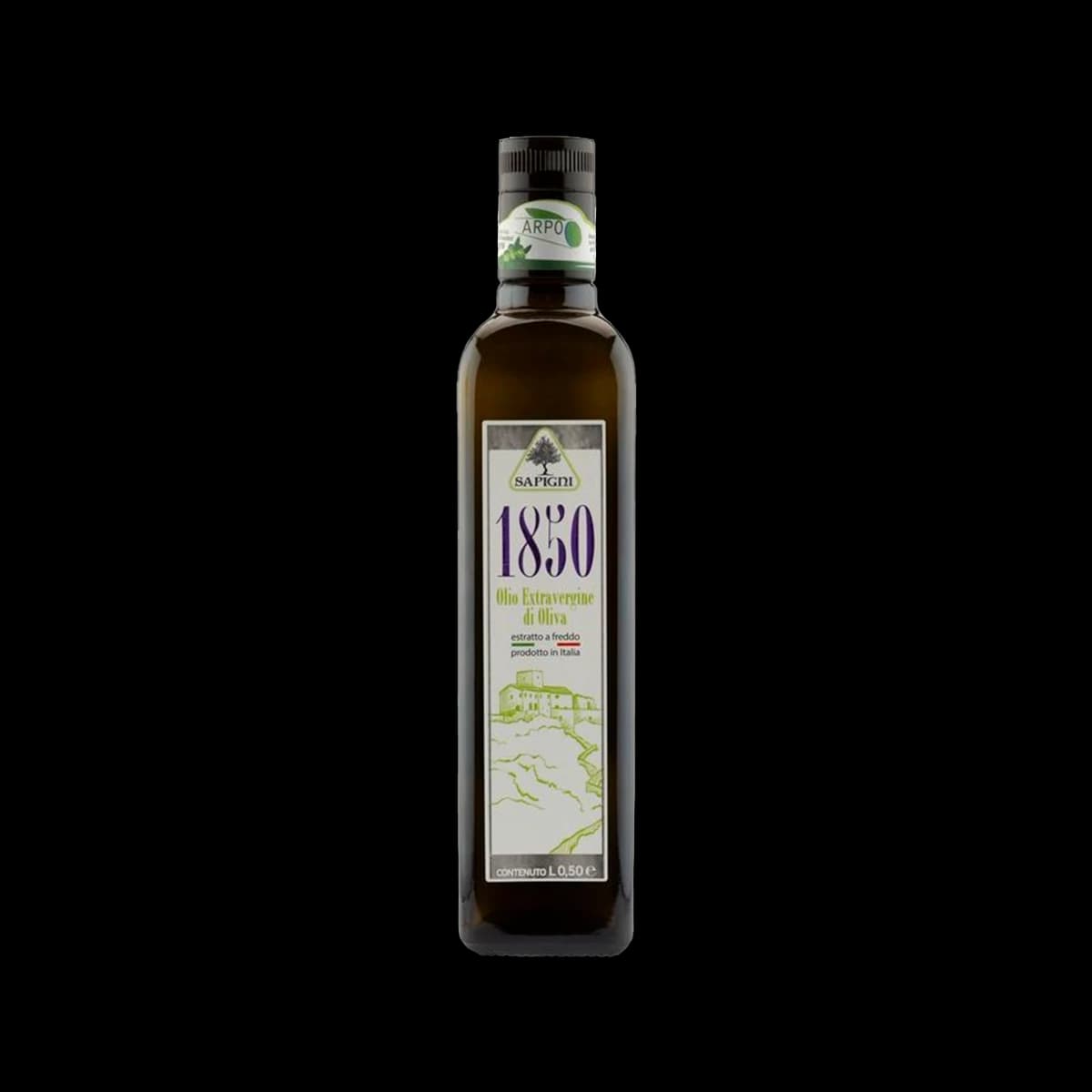 1850 High Quality Extra Virgin Oil with Herbaceous Scents, 100% Italian (0,50 Lt)