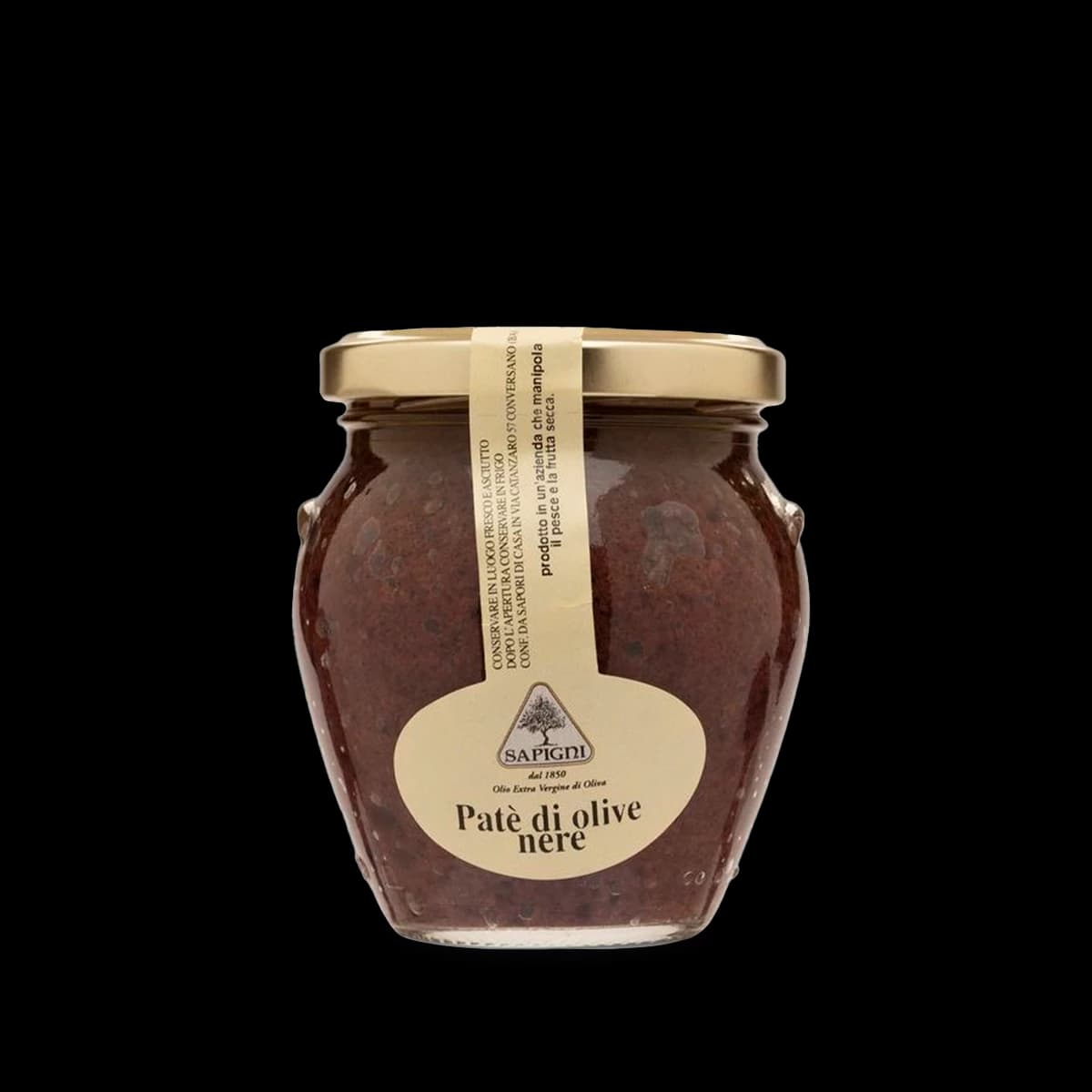 Black Olive Paté with a Drizzle of Extra Virgin Olive Oil (180 gr)