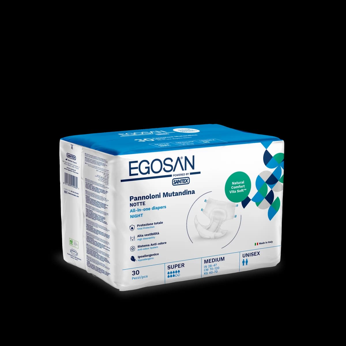 All-in-one Diaper Panty, Absorbent Aid for Incontinence (Night/Super Absorption) (Medium)