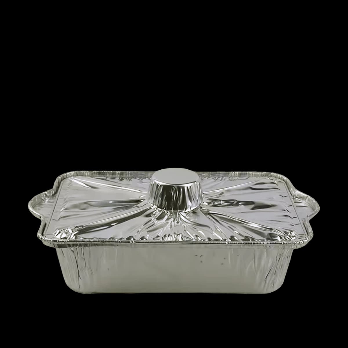 Rectangular Aluminium (Cap. 2500ml) Disposable Container with Handles (2500 pcs)